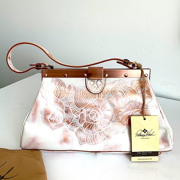 Patricia Nash Handbags - Rare Patricia Nash Copper Metallic Collection